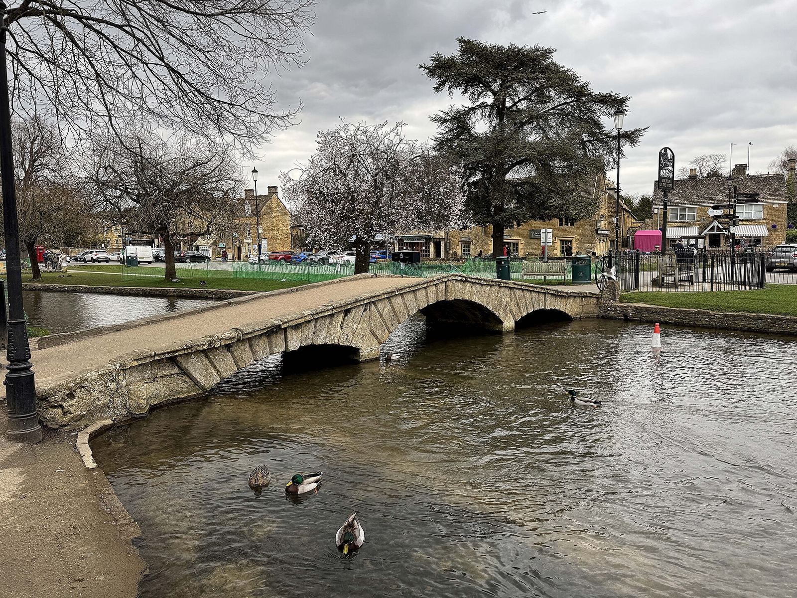 Stone bridge over the River Windrush in Bourton-on-the-Water